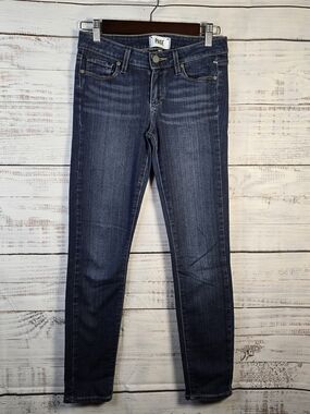 PAIGE Verdugo ankle jeans size 26, dark wash mid-rise skinny. Classic clean girl